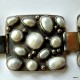 145. Srebrna bransoletka z perłami