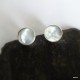 273. Kolczyki z lekko szarawej masy perłowej
