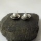 297. Kolczyki srebrne - talerzyki z perłą
