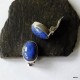 179. Klipsy srebrne z lapis lazuli