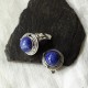 101. Klipsy srebrne z lapis lazuli