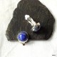 52. Klipsy srebrne z lapis lazuli