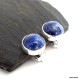 52. Klipsy srebrne z lapis lazuli