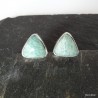 367. Kolczyki srebrne z amazonitem