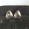 369. Kolczyki srebrne z kwarcem dymnym