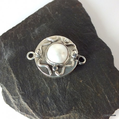 206. Srebrne zapięcie do pereł